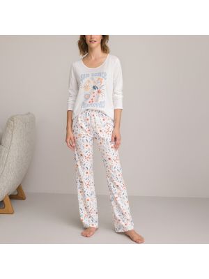 Pijama de algodón de punto con estampado La Redoute Collections