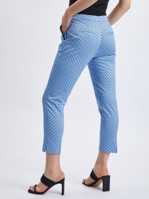 Puntíkaté kalhoty Orsay modré