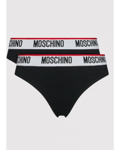 MOSCHINO Underwear & Swim 2 db brazil alsó 4745 9003 Fekete Moschino Underwear & Swim