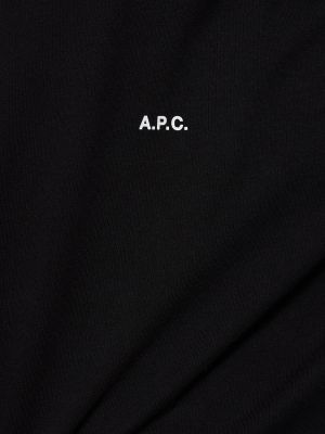 Camiseta de tela jersey A.p.c. negro