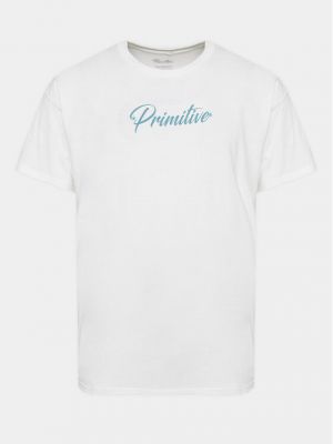 Priliehavé tričko Primitive biela