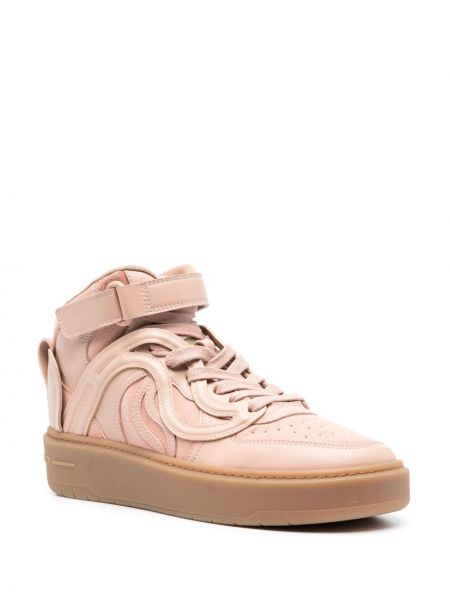 Sneakersy skórzane ze skóry ekologicznej Stella Mccartney różowe