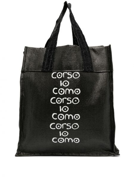 Trykt shoppingbag 10 Corso Como svart