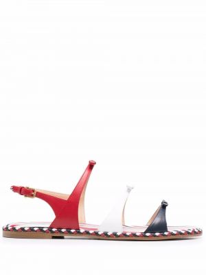 Sandale s remenčićima s mašnom s otvorenom petom Thom Browne