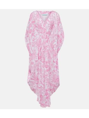 Maksi haljina s cvjetnim printom Melissa Odabash ružičasta