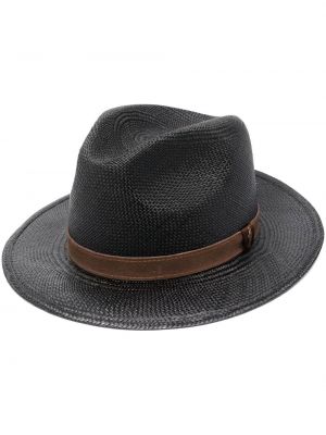 Велурена шапка Borsalino черно