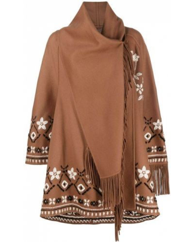 Poncho Ermanno Scervino brun