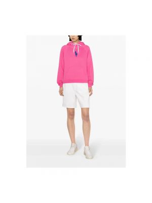 Sudadera con capucha con bolsillos Polo Ralph Lauren rosa