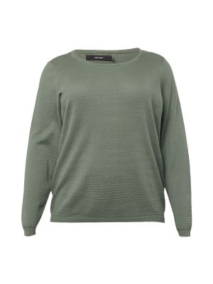 Džemperis Vero Moda Curve zaļš