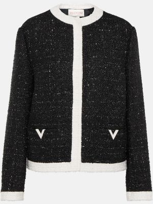 Tweed dzseki Valentino fekete