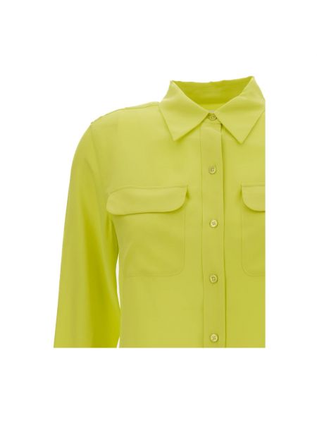 Blusa slim fit Equipment amarillo