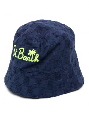 Памучна шапка Mc2 Saint Barth синьо