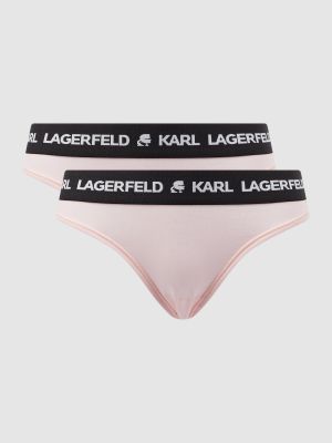 Stringi z lyocellu Karl Lagerfeld różowe