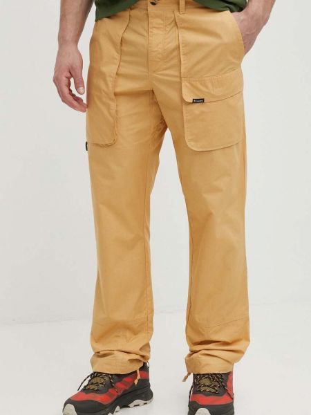 Žluté jednobarevné cargo kalhoty Columbia