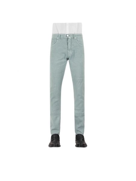 Slim fit skinny jeans aus baumwoll Tramarossa grün