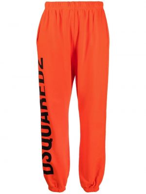 Спортни панталони с принт оранжево Dsquared2