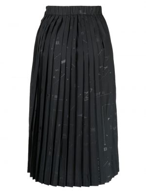 Spódnica z nadrukiem plisowana Sport B. By Agnès B. czarna