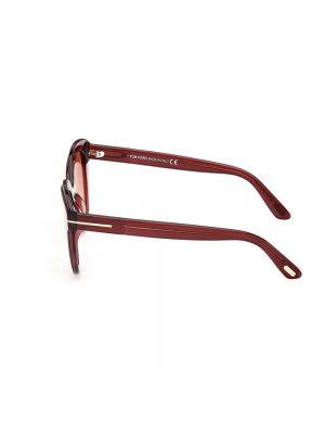 Okulary przeciwsłoneczne Tom Ford czerwone