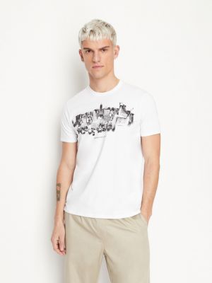 T-shirt Armani Exchange weiß