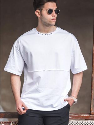 Oversize тениска Madmext бяло