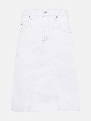 Spódnica jeansowa Marant Etoile biała