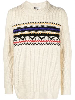 Sweter żakardowy Isabel Marant biały
