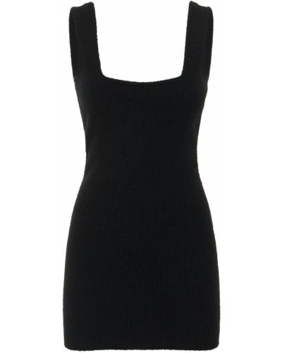 Bavlnené mini šaty Wardrobe.nyc čierna