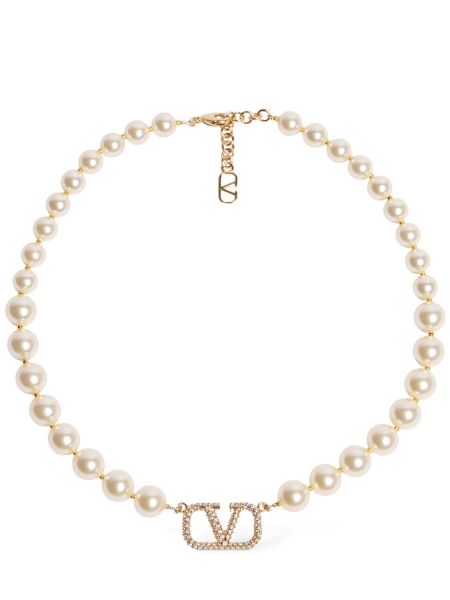 Ogrlica z perlami Valentino Garavani zlata