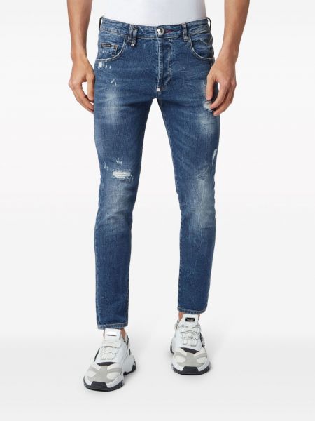 Skinny jeans Philipp Plein blau