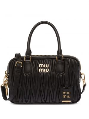 Leder shopper handtasche Miu Miu