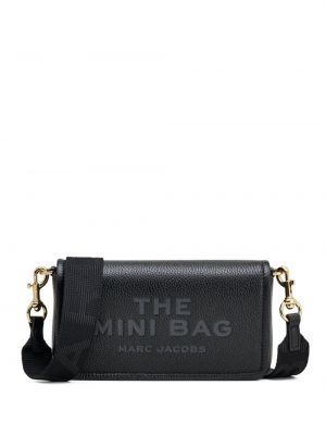 Usnjena crossbody torbica Marc Jacobs črna