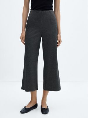 Culottes relaxed fit Mango šedé