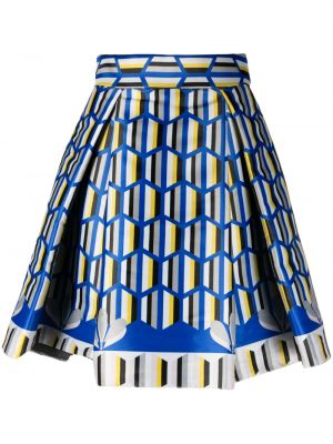 Plisované mini sukně s potiskem Gemy Maalouf