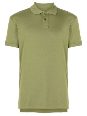 Памучна поло тениска Osklen зелено