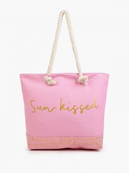 Пляжная сумка Mon Mua розовая