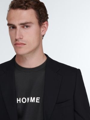 Βαμβακερή μπλούζα από ζέρσεϋ Comme Des Garã§ons Homme μαύρο