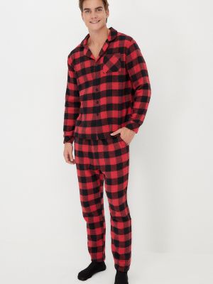 Pižama s karirastim vzorcem Trendyol