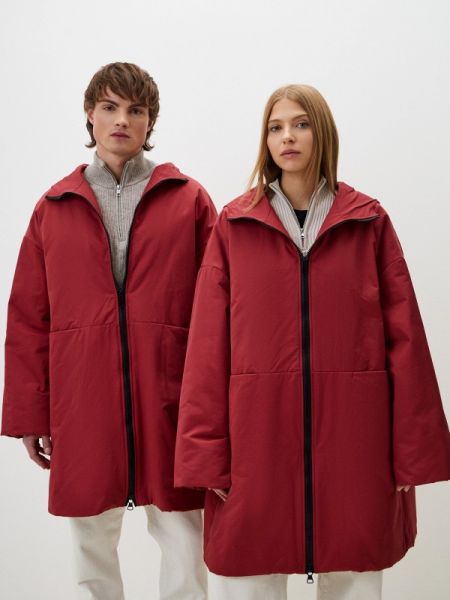 Утепленная демисезонная куртка Pennymanny бордовая