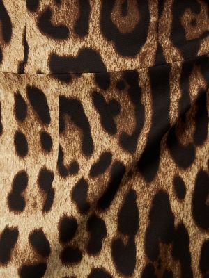 Leopárdmintás midi ruha nyomtatás Dolce & Gabbana