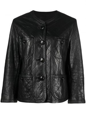 Prešívaná kožená bunda A.n.g.e.l.o. Vintage Cult čierna