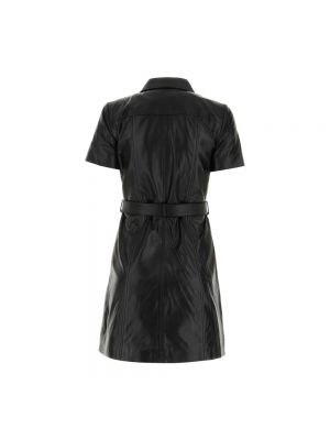 Sukienka mini skórzana Michael Kors czarna