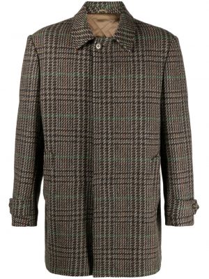 Manteau en laine à carreaux A.n.g.e.l.o. Vintage Cult marron