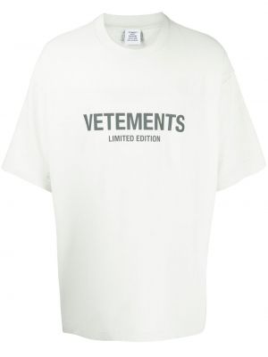 T-shirt mit print Vetements grau