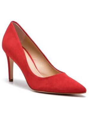 Chaussures de ville à talons à talon aiguille Solo Femme rouge