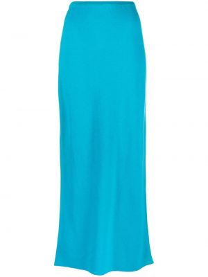 Vlněné dlouhá sukně s vysokým pasem Gianfranco Ferré Pre-owned - modrá