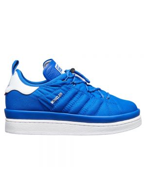 Pikowane sneakersy Moncler niebieskie