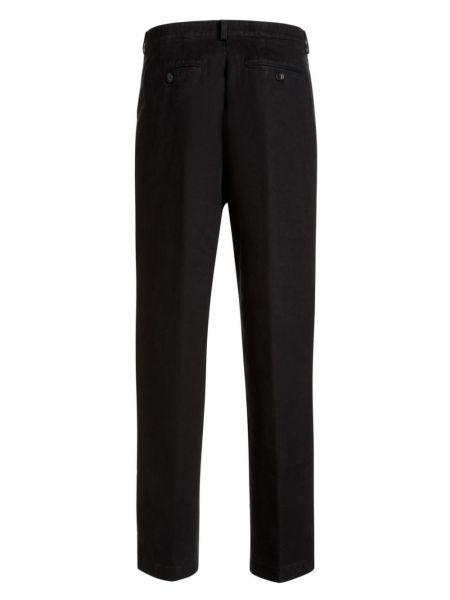 Pantalon chino en coton plissé Bally noir