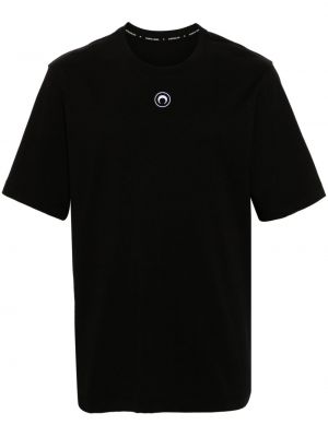 Bombažna majica Marine Serre črna