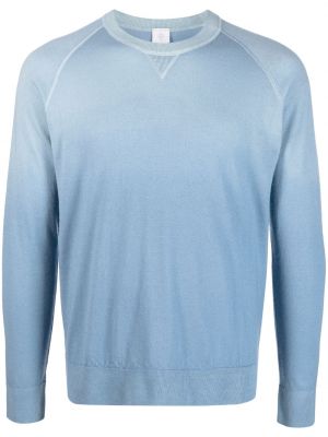 Кашмирен пуловер с градиентным принтом Eleventy синьо