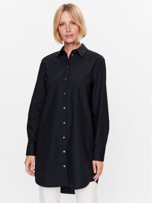 Oversize риза Karl Lagerfeld черно